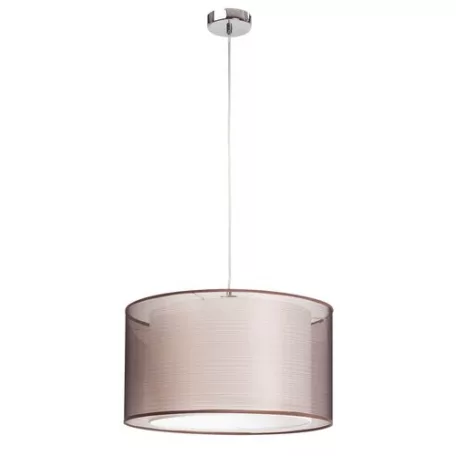 Rábalux 2632 Anastasia függesztett lámpa, króm/barna, 60W, E27