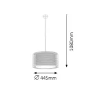 Rábalux 2632 Anastasia függesztett lámpa, króm/barna, 60W, E27