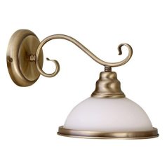 Rábalux 2751 Elisett fali lámpa, bronz, fehér, 60W, E27