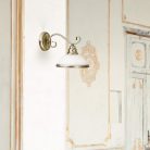 Rábalux 2751 Elisett fali lámpa, bronz, fehér, 60W, E27