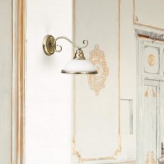 Rábalux 2751 Elisett fali lámpa, bronz, fehér, 60W, E27