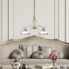 Rábalux 2757 Elisett fali lámpa, bronz, fehér, 60W, E27