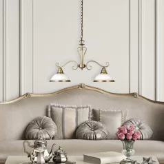 Rábalux 2757 Elisett fali lámpa, bronz, fehér, 60W, E27