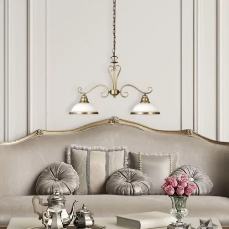 Rábalux 2757 Elisett fali lámpa, bronz, fehér, 60W, E27