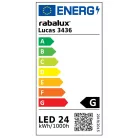 Rábalux 3436 Lucas beépíthető LED mennyezeti lámpa, fehér, 24W, D38, IP20