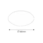 Rábalux 3436 Lucas beépíthető LED mennyezeti lámpa, fehér, 24W, D38, IP20