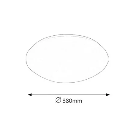 Rábalux 3436 Lucas beépíthető LED mennyezeti lámpa, fehér, 24W, D38, IP20