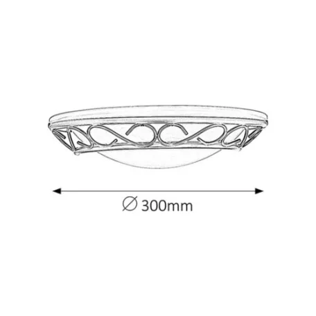 Rábalux 3721 Athen mennyezeti burás lámpa, 1x60W, E14