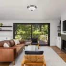 Rábalux 3722 Athen mennyezeti lámpa, fehér/fekete, 2x60W, E27, IP20