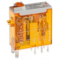   Finder 46.52.8.230.0040 Miniatűr ipari relé, 2 váltó, 8A, 230V, AC, 2CO