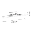 Rábalux 5719 Silas tükörvilágító LED lámpa, króm, 12W, IP44