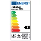Rábalux 5896 Antonia LED mennyezeti lámpatest, 4x6W