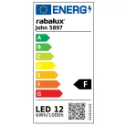 Rábalux 5897 John LED fürdőszobai lámpa, króm, 12W, IP44