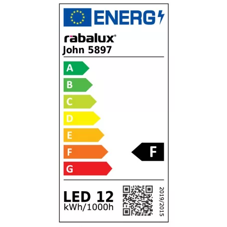 Rábalux 5897 John LED fürdőszobai lámpa, króm, 12W, IP44