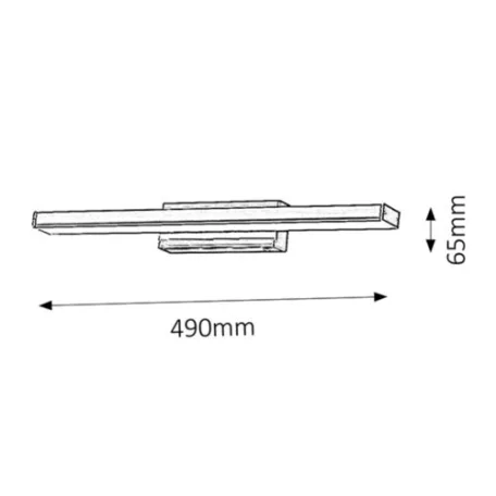 Rábalux 5897 John LED fürdőszobai lámpa, króm, 12W, IP44