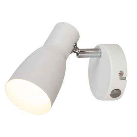 Rábalux 6025 Ebony fali lámpa, kapcsolós, fehér, 20W, E27