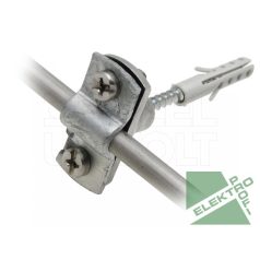 Univolt LH+SD/ZG 63844 Vezetéktartó, 8x40-es tiplivel horganyzott öntvény