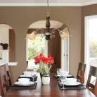 Rábalux 7093 Rustic csillár, bronz/dió, 3x40W, E14