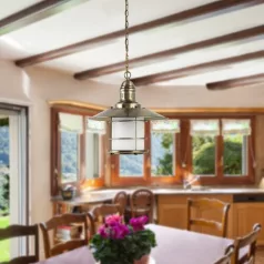   Rábalux 7993 Sudan fügesztett lámpa, bronz, 60W, E27, IP20