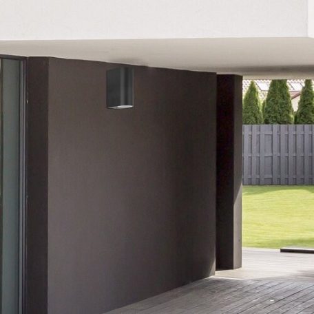 Rábalux 8030 Chile kültéri fali lámpa, fekete, 2x35W, GU10