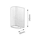 Rábalux 8030 Chile kültéri fali lámpa, fekete, 2x35W, GU10