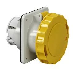   Schneider 81676 PRATIKA Falra szerelhető egyenes aljzat, 3P+F, 4h, 63A, 130V, IP67, csavaros