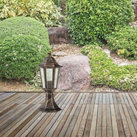 Rábalux 8236 Velence Kültéri állólámpa, antik arany, 40cm, 60W, E27