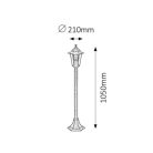 Rábalux 8240 Velence kültéri állólámpa, antik arany, 1m, 60W, E27