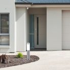 Rábalux 8263 Állólámpa, rózsdamentes acél, 1x40W, E27, 45cm, IP44