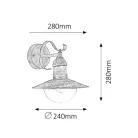 Rábalux 8681 Oslo kültéri fali lámpa, fehér, 60W, E27