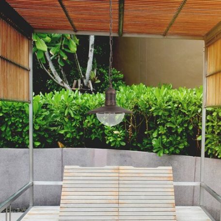 Rábalux 8737 Oslo kültéri függesztett lámpatest, antik arany, 60W, E27, IP44