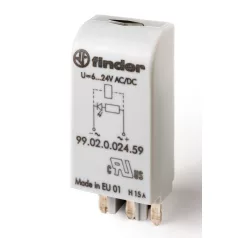   Finder 99.02.0.230.59 LED modul EMC védelem nélkül, 110-240VAC/DC