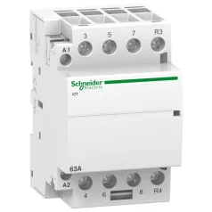   Schneider A9C20869 ACTI9 iCT63A kontaktor, 50Hz, 3NO 1NC, 220-240VAC
