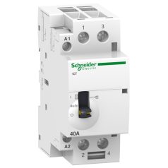   Schneider A9C21642 ACTI9 iCT40A kézi vezérlésű kontaktor, 60Hz, 2NO, 220-240VAC