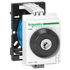   Schneider A9E15123 ACTI9 iCMC DIN sínes választókapcsoló, 2 állású, kulccsal, 10A, 2P