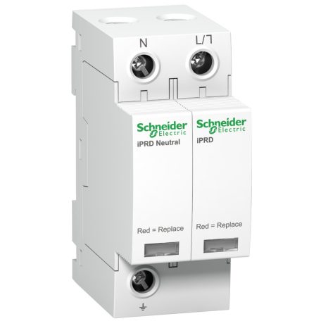 Schneider A9L40500 ACTI9 iPRD túlfeszültség-korlátozó, cserélhető betéttel 40kA, 1P-N, 350V