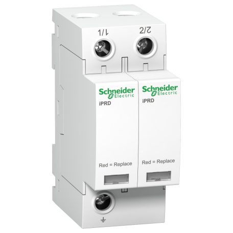 Schneider A9L65201 ACTI9 iPRD túlfeszültség-korlátozó,cserélhető betéttel távjelzéssel,65kA,2P,350V