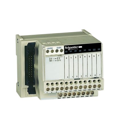 Schneider ABE7H16R50 16 DI/O, 24VDC, No Lexcompact, Screw connection