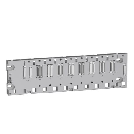 Schneider BMEXBP0800 X80 hátlap, Ethernet, M580 PLC-hez, 8 I/O kártyahely