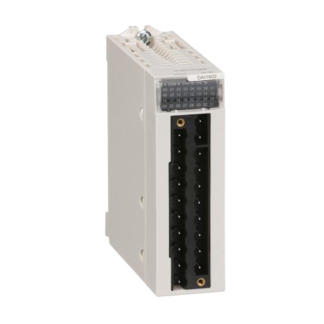 Schneider BMXDAI1602 X80 bővítő modul, digitális bemenet, 16 csatornás, 24 VAC/DC, NPN