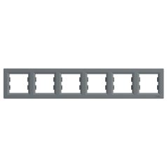 Schneider EPH5800662 Asfora Hatos keret, vízszintes, acél