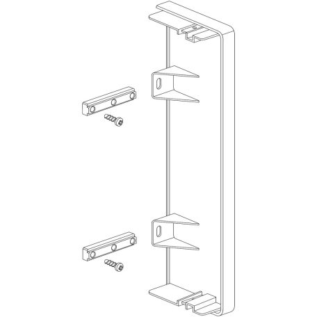 Schneider ISM10554 OPTILINE végzáró 185x55 mm, alumínium