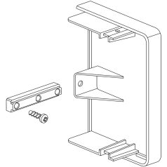  Schneider ISM11154 OPTILINE 70 végzáró 80x55 mm, alu-szürke #