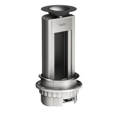   Schneider ISM20401 OPTILINE 45 mini Pop-up doboz, 8 molulos, szerelvények nélkül, eloxált alu