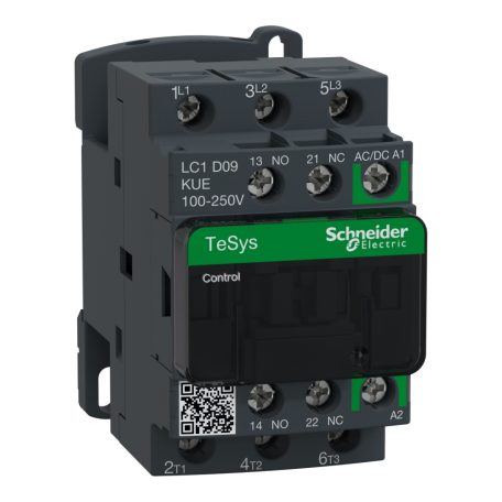 Schneider LC1D09KUE TESYS D kontaktor GREEN-3P 440V 9A 200VAC