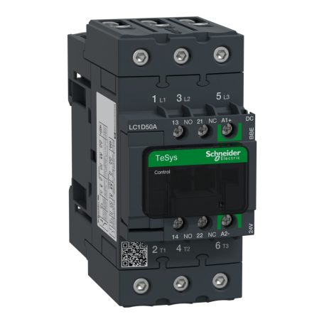 Schneider LC1D50ABBE TESYS D kontaktor GREEN-3P 440V 50A 24VDC