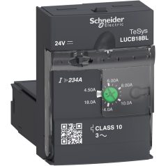   Schneider LUCB18BL Vezérlőegység, 4,5-18A, 24VDC, 10-es osztályú, 3-fázisú