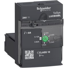   Schneider LUCBX6BL Vezérlőegység, 0,15-0,6A, 24VDC, 10-es osztályú, 3-fázisú