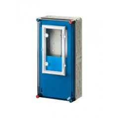   Hensel Mi 2437-0 Fogyasztásmérő szekrény 3 fázisú 300x600x193 kék, elektromos nyitható ablak, régi rendszerengedélyes