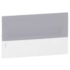   Schneider MIP22118T MINI PRAGMA Kiselosztó,tejüveg hatású átlátszó ajtó,1x18 modul,PEN sín,fehér